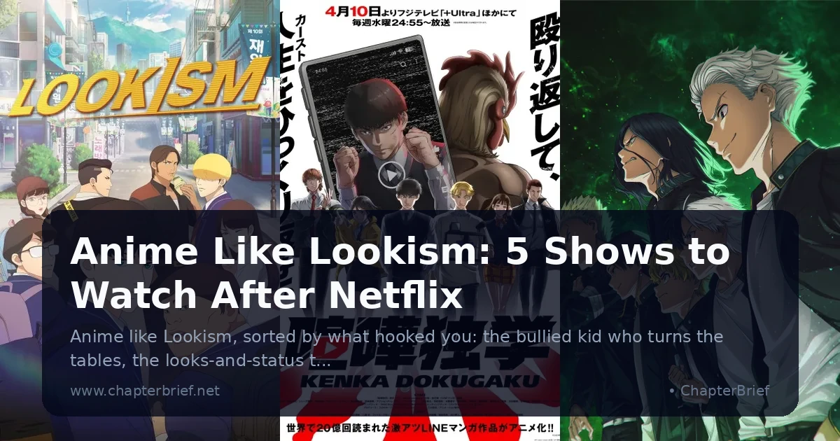 Anime Like Lookism: 5 Shows to Watch After Netflix