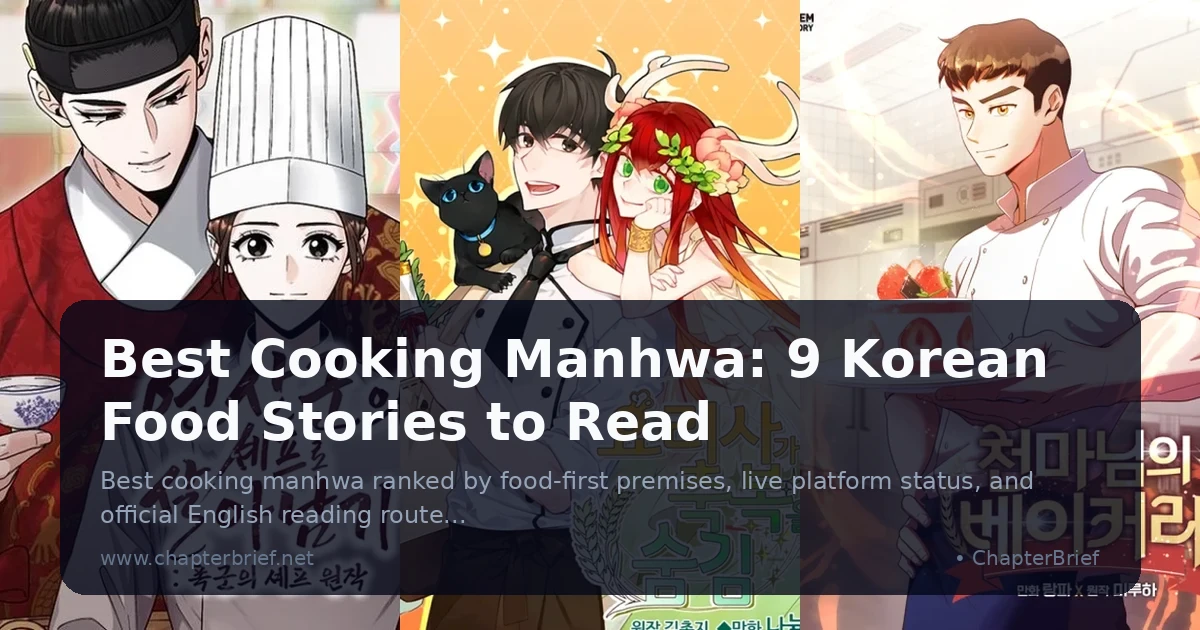 Best Cooking Manhwa: 9 Korean Food Stories to Read