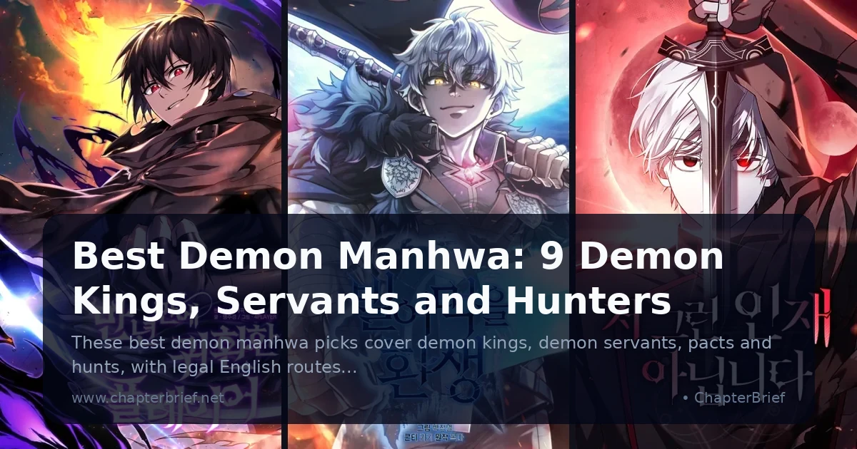 Best Demon Manhwa: 9 Demon Kings, Servants and Hunters