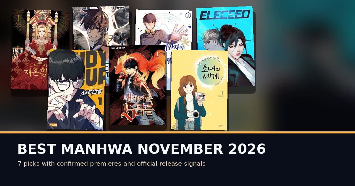 Best Manhwa November 2026: 7 Picks With Confirmed Events