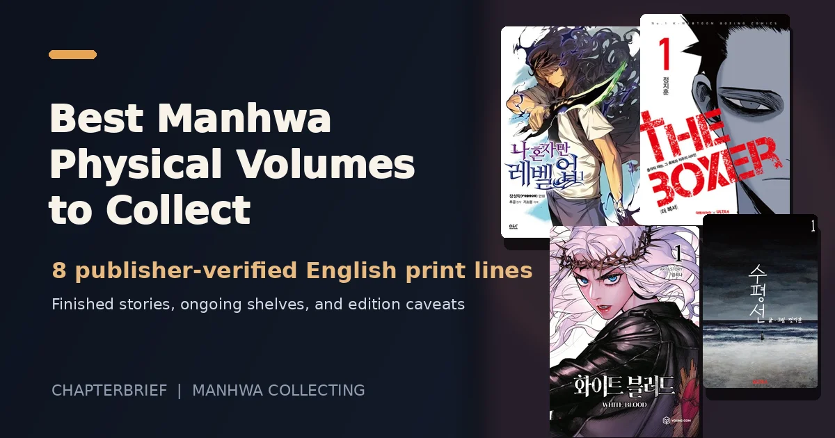 Best Manhwa Physical Volumes to Collect: 8 Print Picks