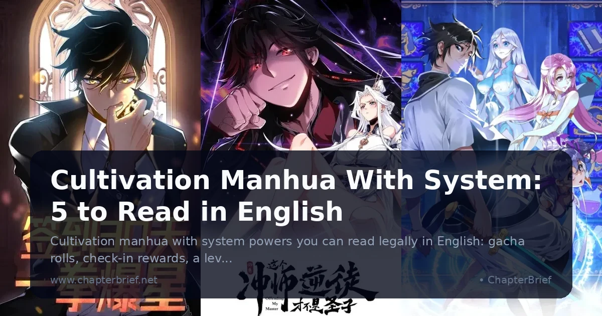 Cultivation Manhua With System: 5 to Read in English