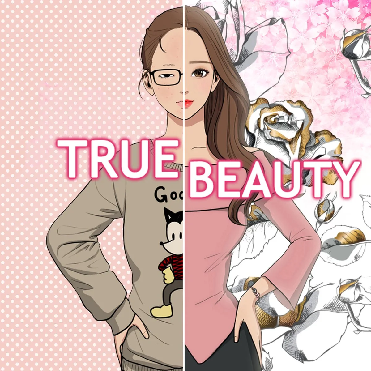 True Beauty manhwa cover: Jugyeong Lim in full makeup, the series central tension between appearance and identity