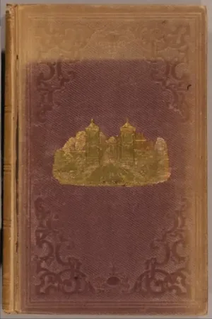 Cloth book cover faded from purple to tan along its top and spine edge after long exposure to bright light