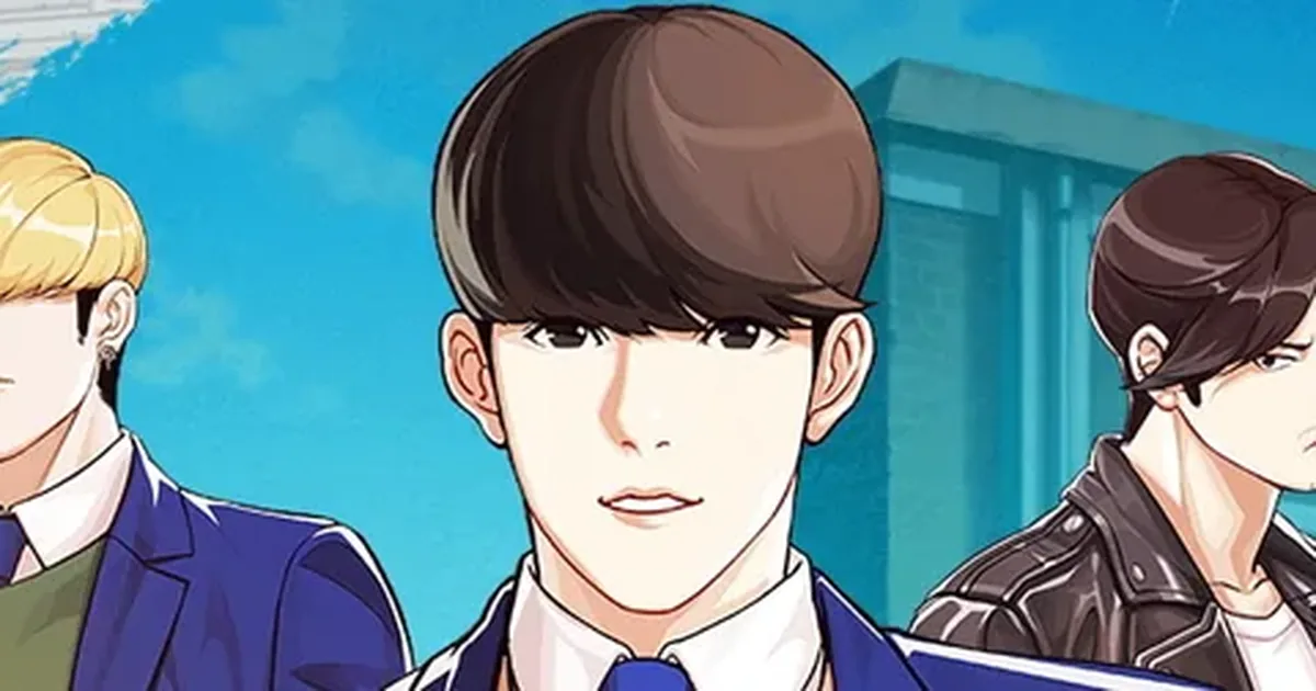 Lookism cover representing school-based power discovery themes MHA fans recognize