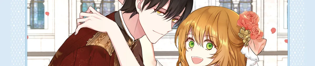 Raeliana manhwa banner art showing Raeliana and Duke Noah in a candlelit aristocratic setting, Whale's period costuming and clean paneling on display