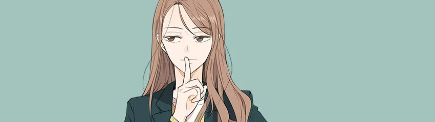 Ji-eum from See You in My 19th Life official art, finger to her lips in a quiet gesture