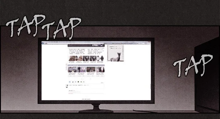 Sweet Home prologue panel: a 24-inch monitor glowing in a dark room under the caption "16:9 aspect ratio, 1920x1080 resolution"