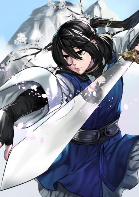 Volcanic Age manhwa series cover art showing the reborn Mount Hua elder back in his young disciple body carrying a lifetime of martial knowledge